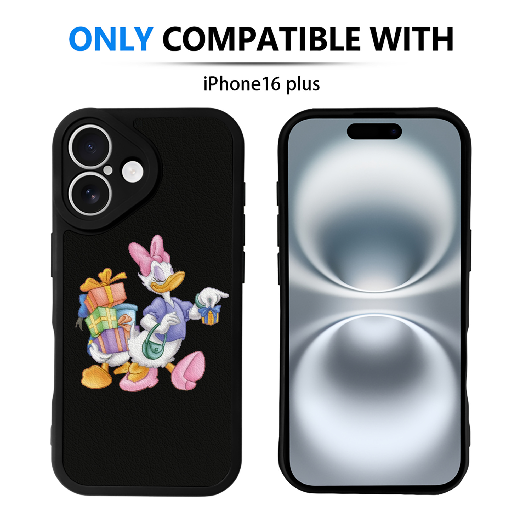 （画像用） ミッキーマウス Mickey Mouse 【iPhone 16シリーズ対応】シリコンスマホケース（レザー調） 材質：シリコン